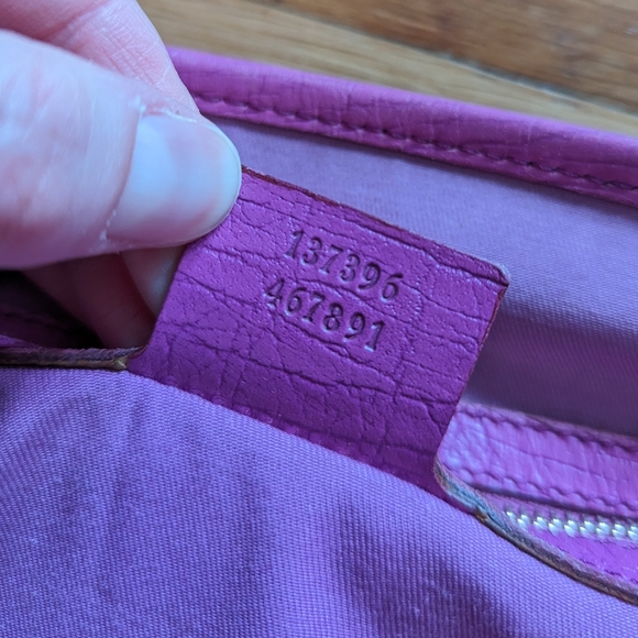 Gucci brown monogram with pink sherry line shoulder bag - Picture 6 of 17